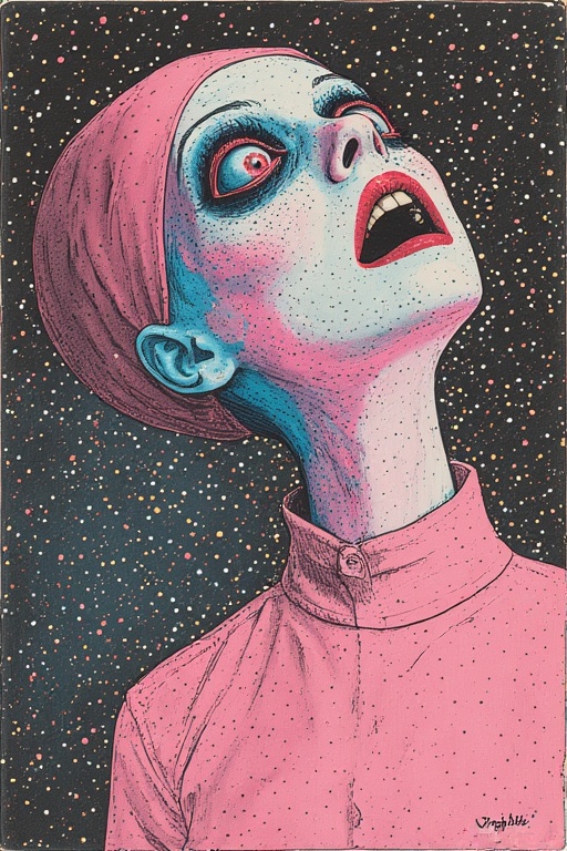 Surreal Horror Minimalist Art