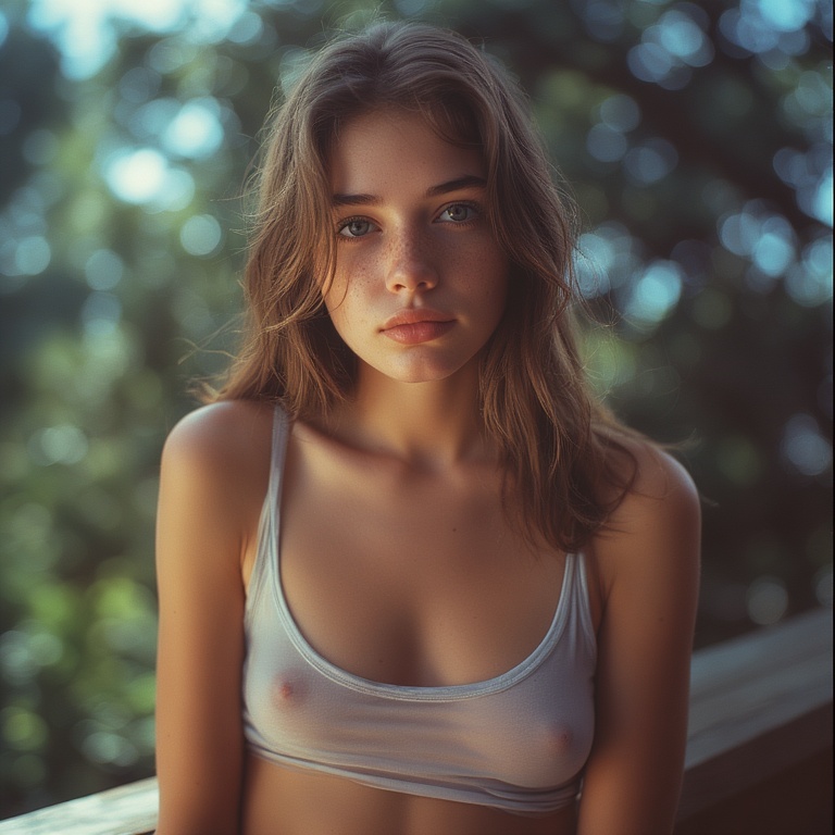 Teenage Beauty in Tank Top