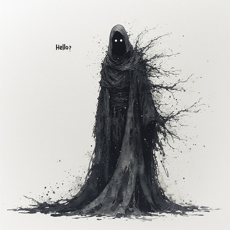 Shadowy Figure Greeting