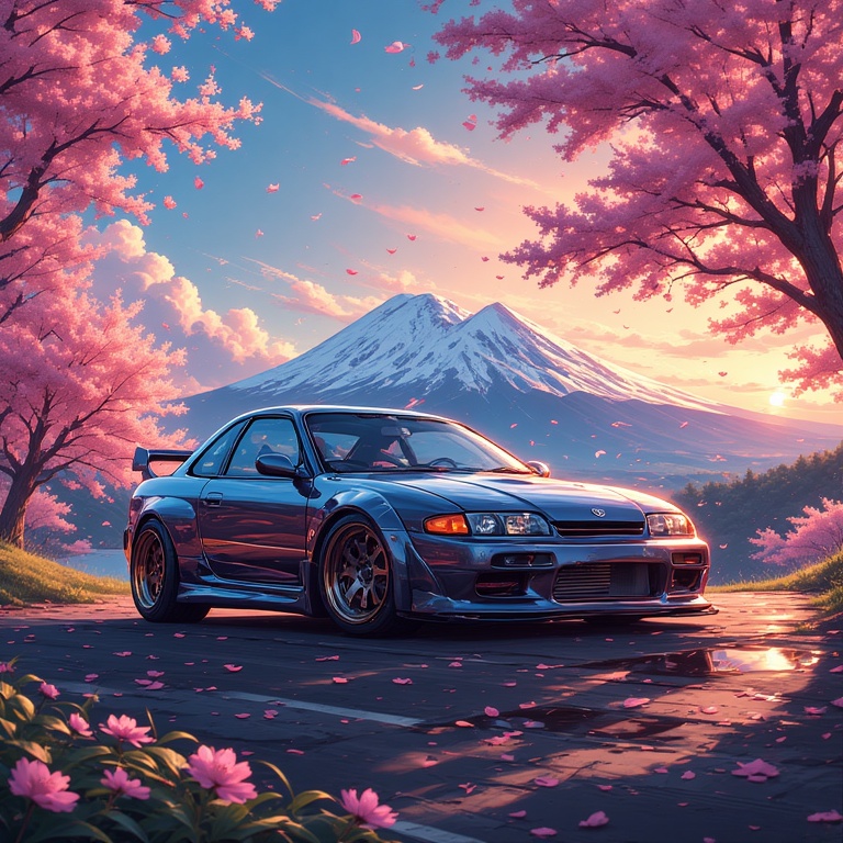 Sakura Fuji Sunset Silvia