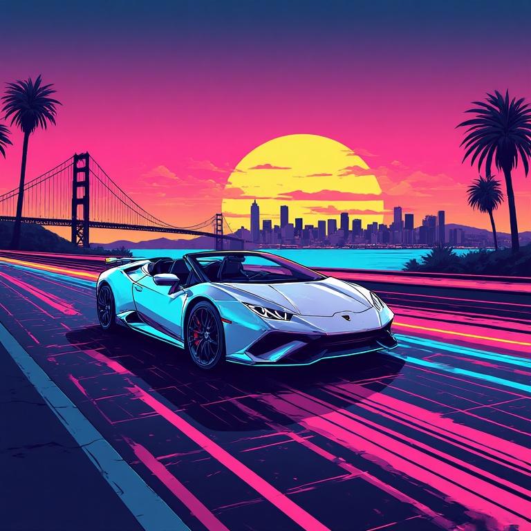 Neon Sunset Speedster
