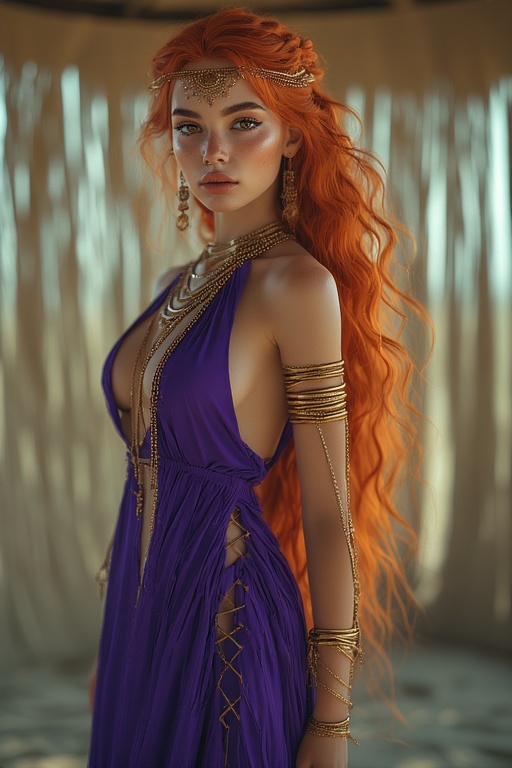 Orange Goddess Portrait