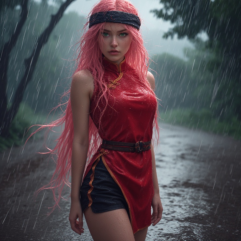 Sakura in the Rain