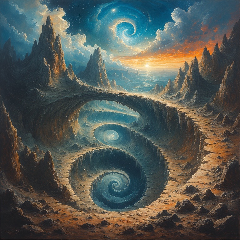 Whirling Skyward Descent