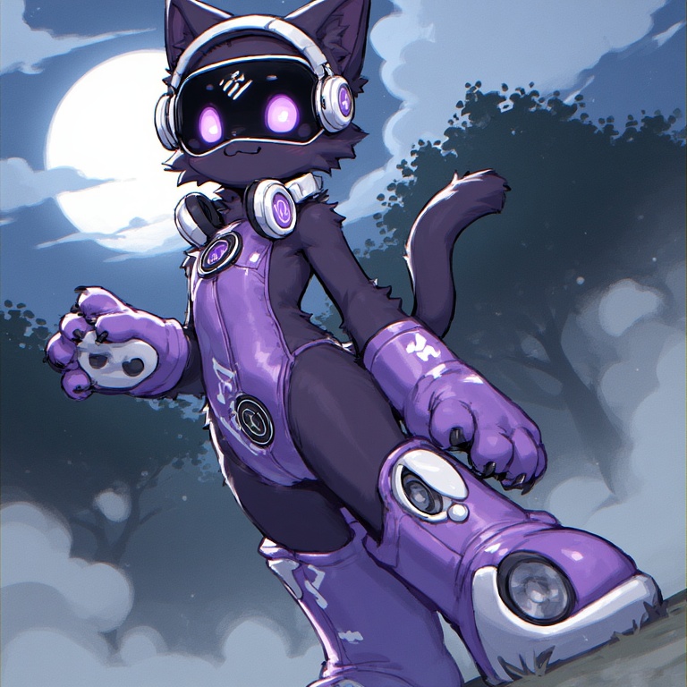Moonlit Furry DJ Queen