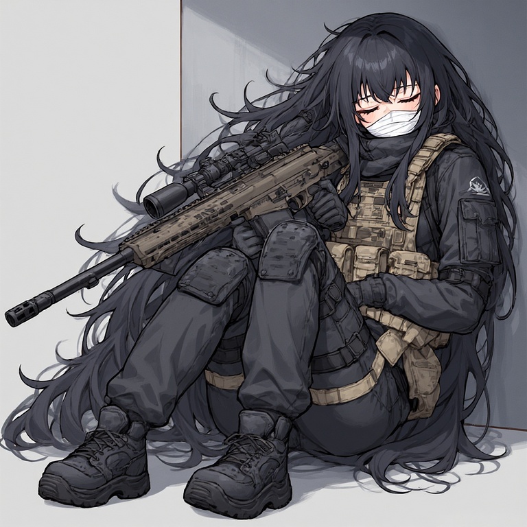 Sniper's Restful Moment