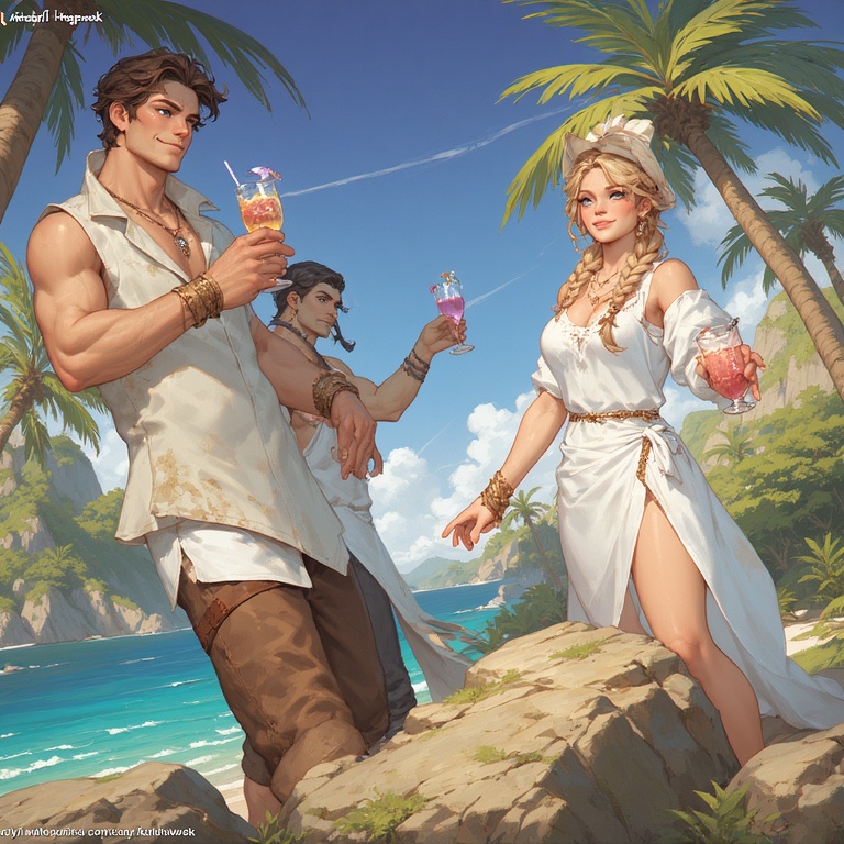 Tropical Sunset Sippers