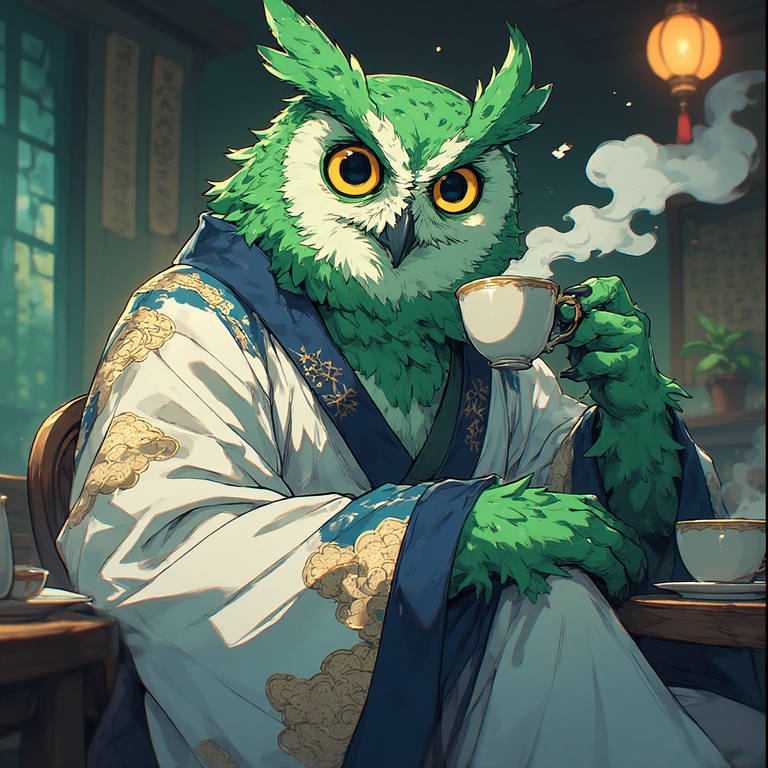 Whimsy Owl Sipper