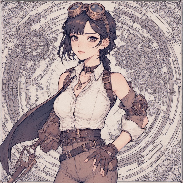 Steampunk Explorer Waifu