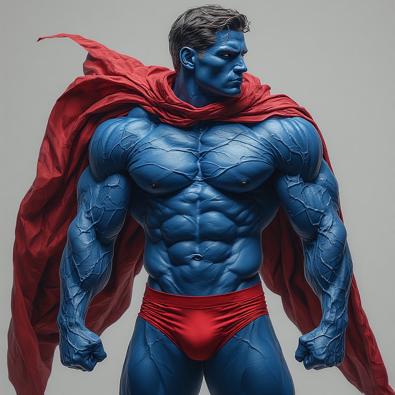 Blue Muscle Icon