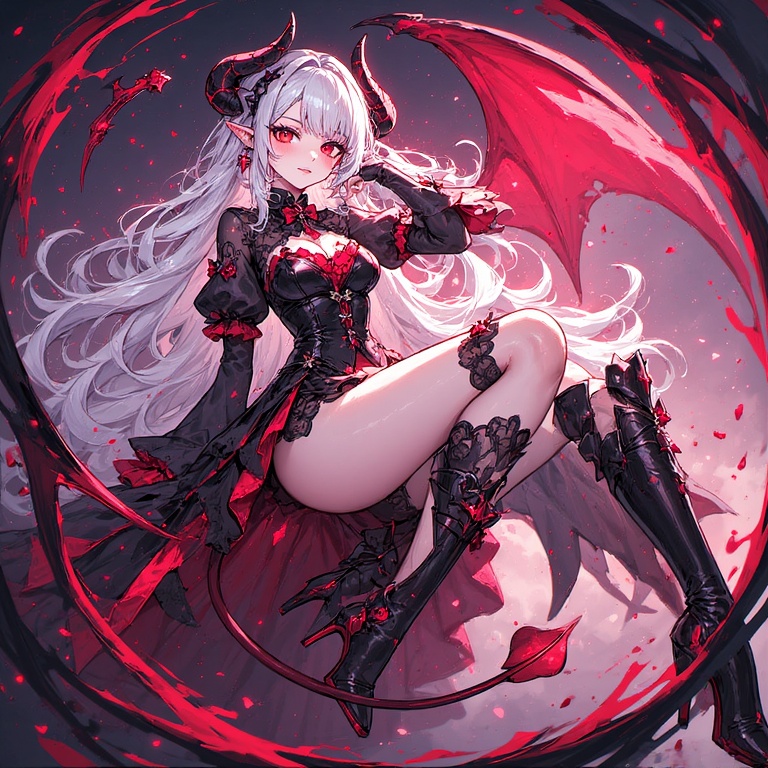 Revealing Red Devil Girl