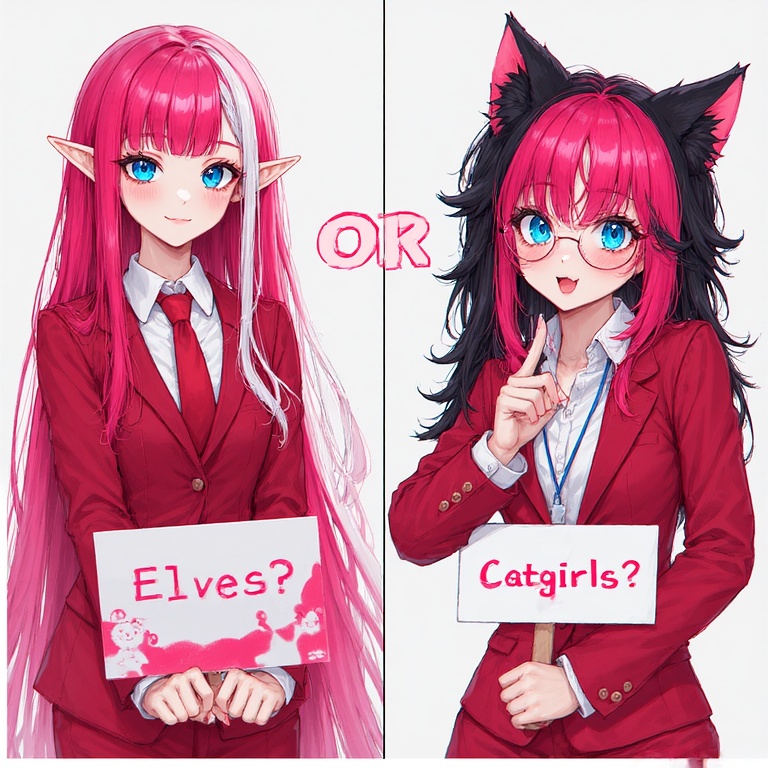 Pink Feline Confusion