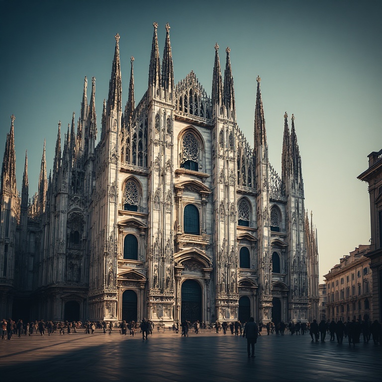 milan cinematic cityscape