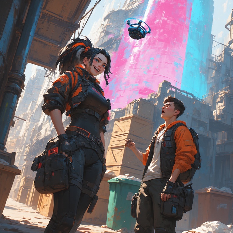 Cyberpunk Alley Heroines