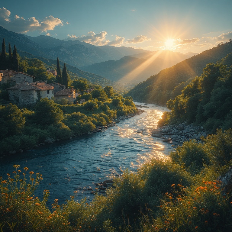 Mountain Sunset Serenity