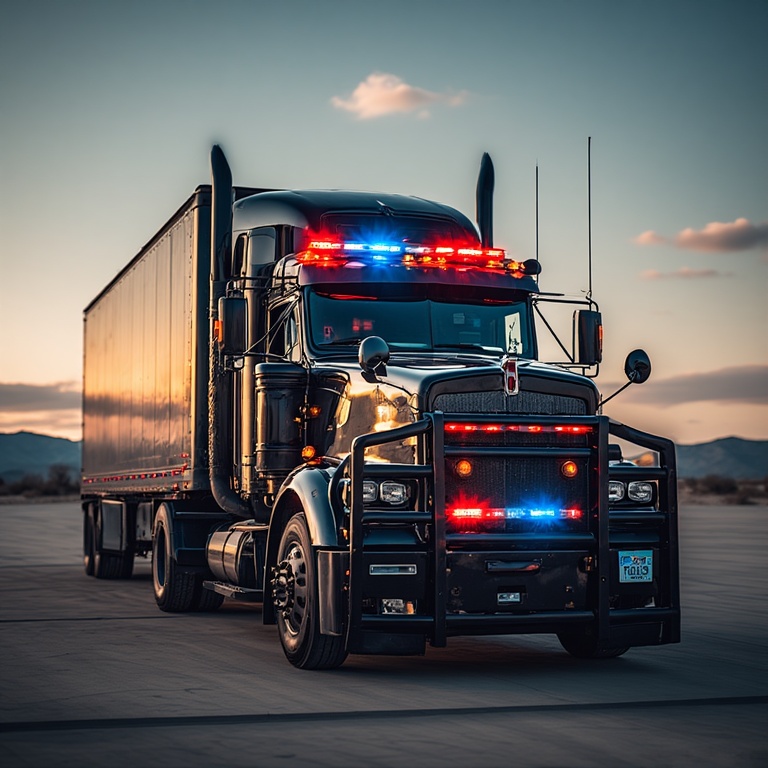 Police Modified Semi Truck