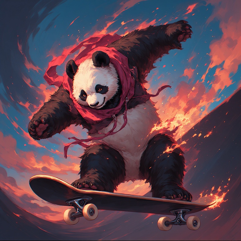 Panda Wheelin' Fun