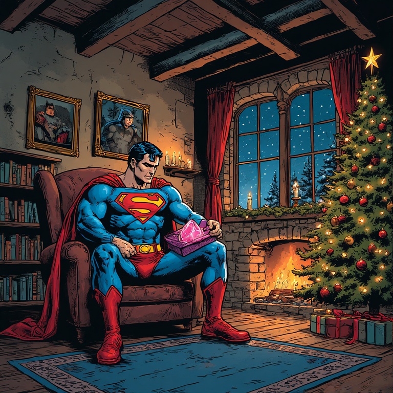 Superman's Cozy Christmas Moment
