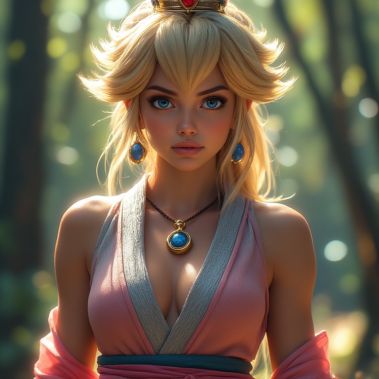 Realistic Princess Peach Portrayal