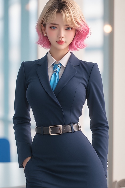 Asian Beauty in Office Attire