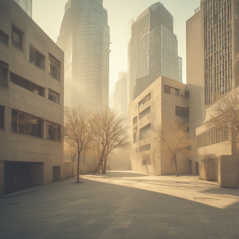 Beige Urban Landscape
