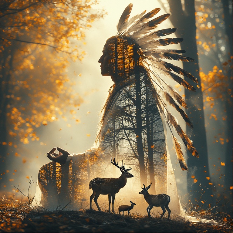 Guiding Spirit's Forest Whisper