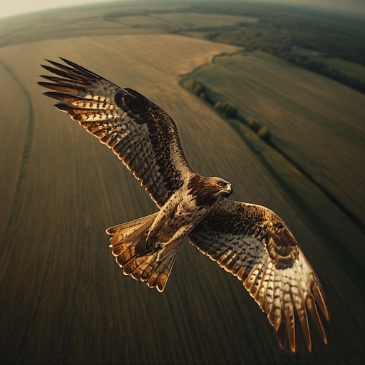 Soaring Hawk Aerial