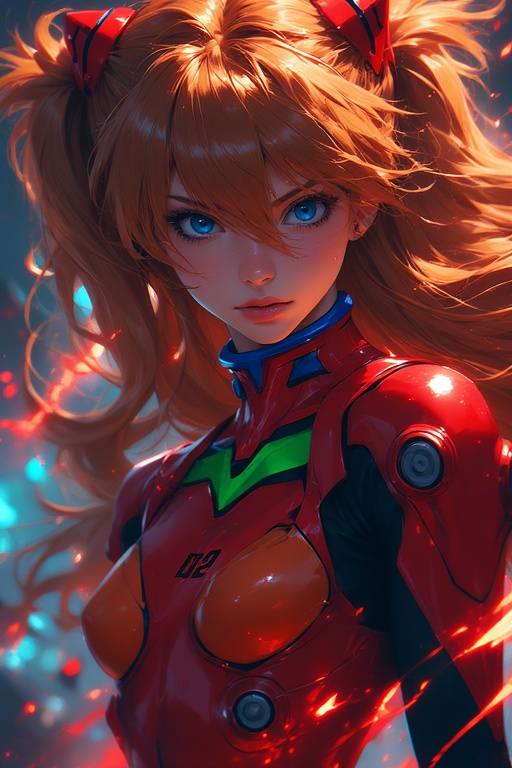 Evangelion Asuka Battle Scene