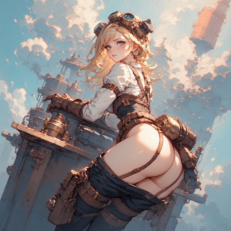 Steampunk Engineer's Struggle