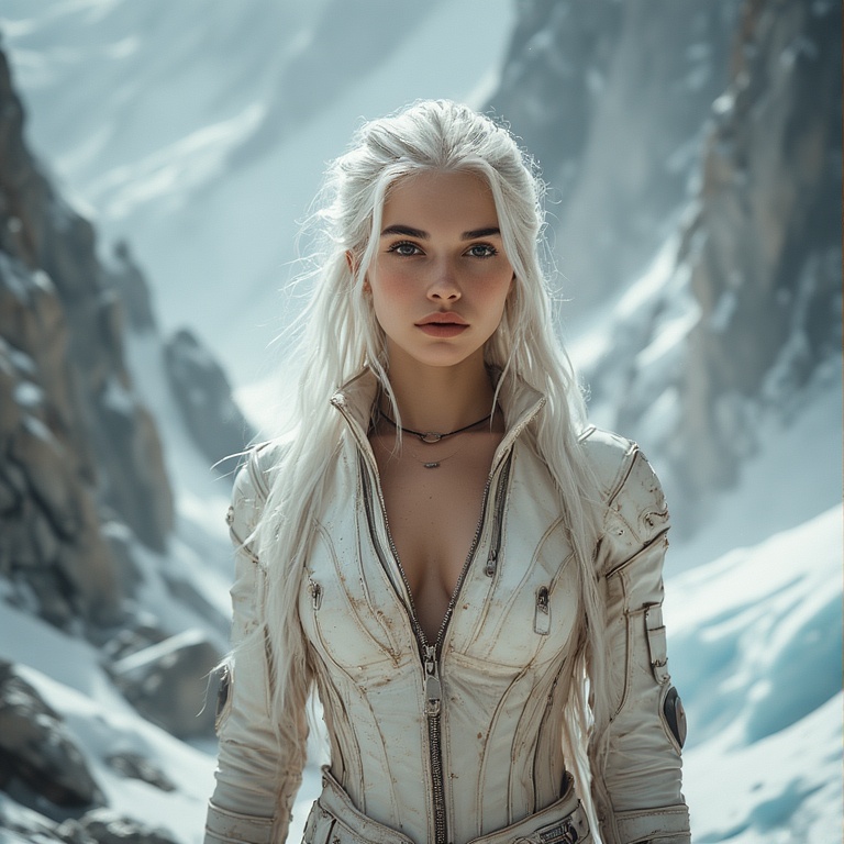 Futuristic Selene's Ice Guard