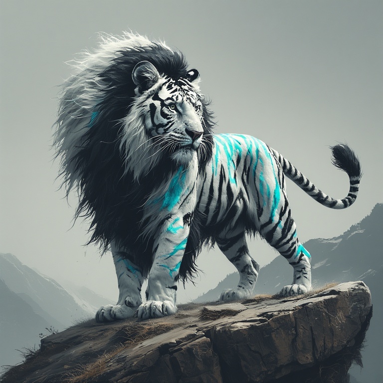Cyan Mountain Lion
