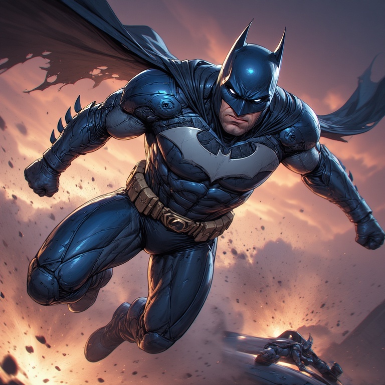 Mid-Air Bat Heroic Leap