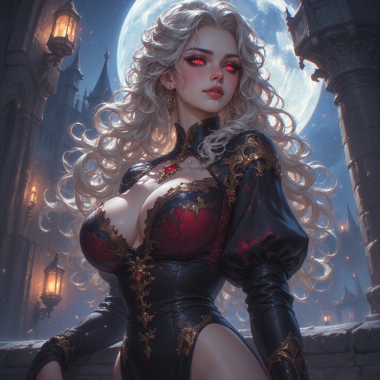 Moonlit Vampire Beauty