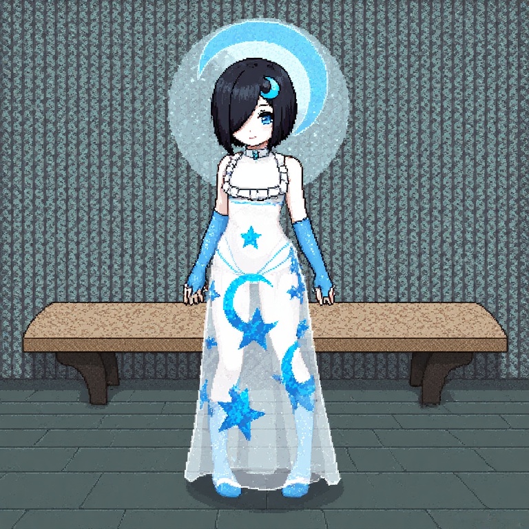Pale Blue Crescent Maiden
