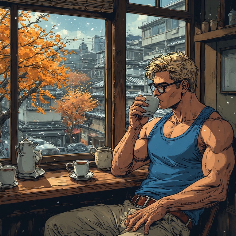 Snowy Tokyo Morning Sip