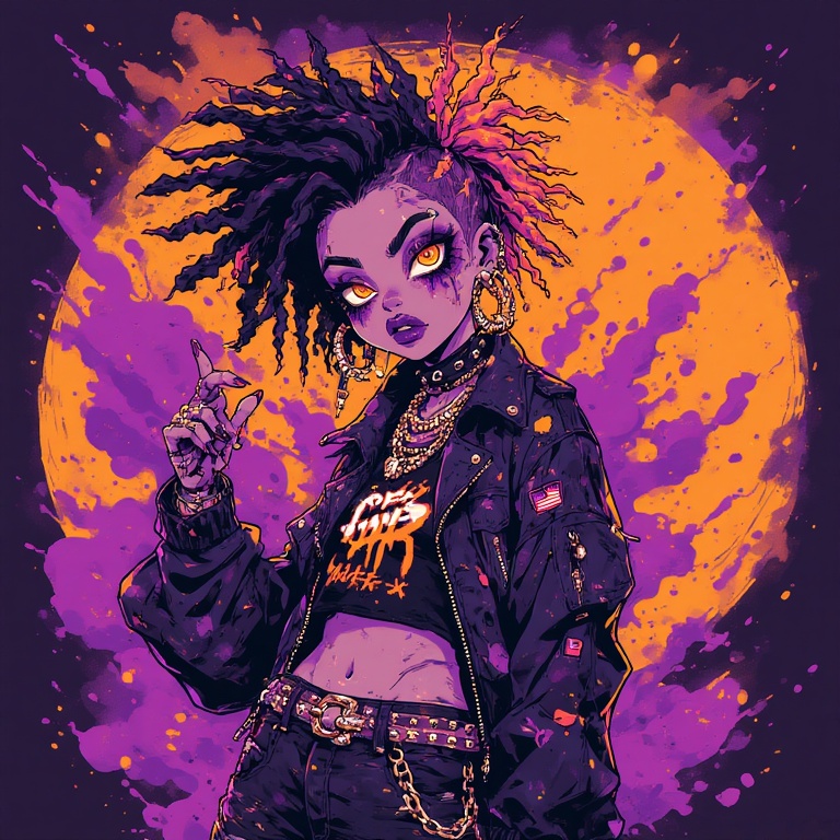 Glitched Punk Princess