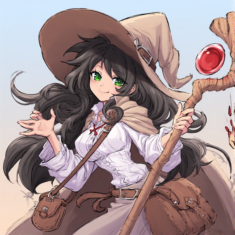Witchy Green-Eyed Enchantress