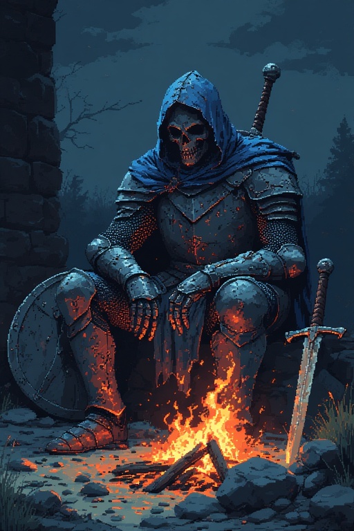 Embered Knight's Lonely Vigil