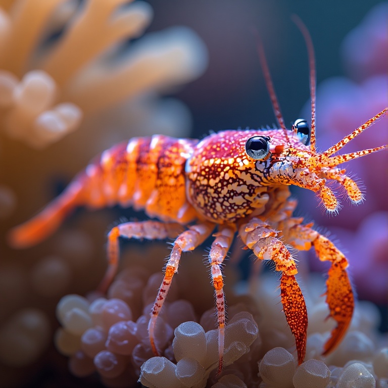 Vibrant Shrimp Portrait