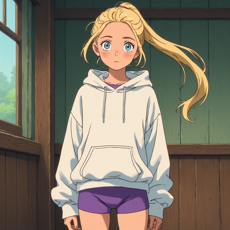 Ghibli Girl's Cozy Moment