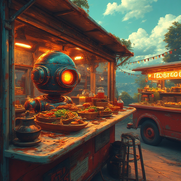 Charming Pixel Art Scene