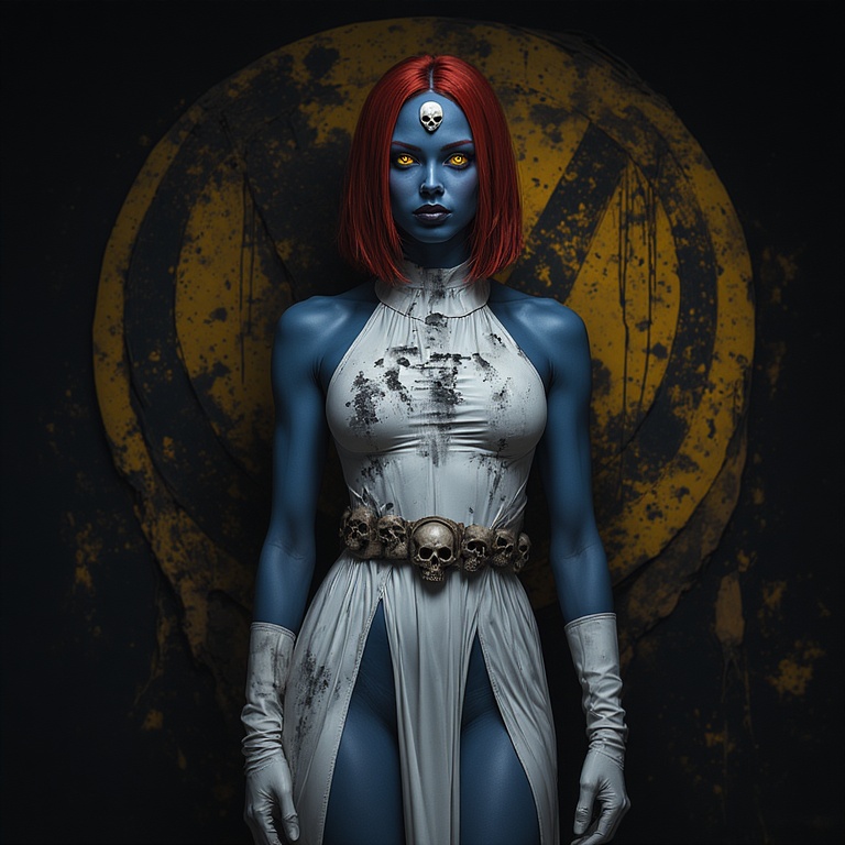 Mystique's Hyperrealistic Portrait