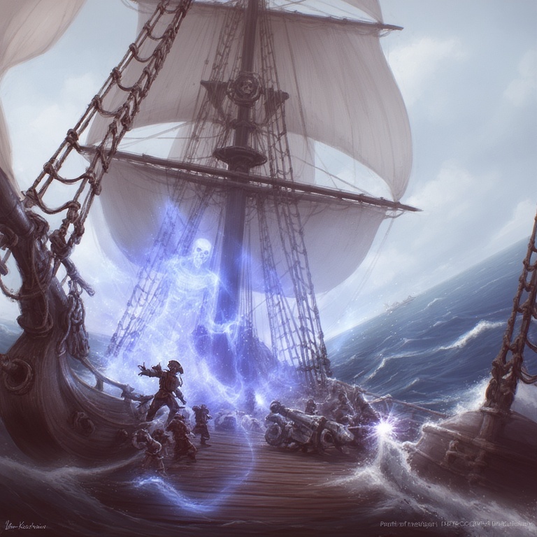 Stormy Ghostly Maritime Vision