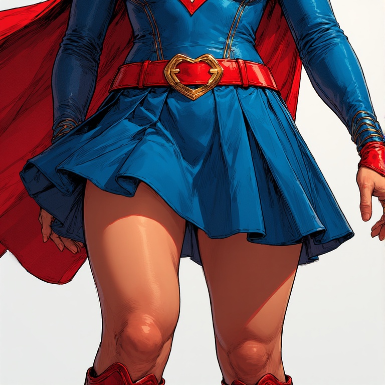 Supergirl in Red Details