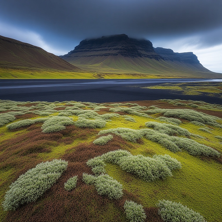 Icelandic Stormy Landscape