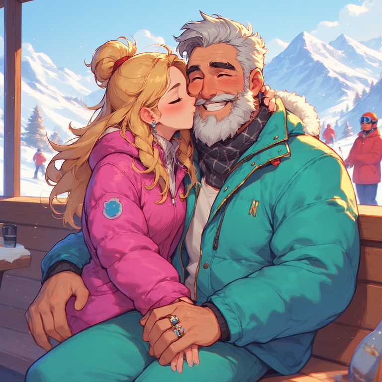 Ski Lodge Bonding Moment