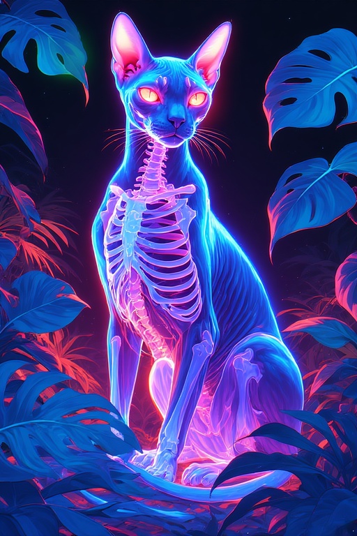 Glowing Sphynx Enigma