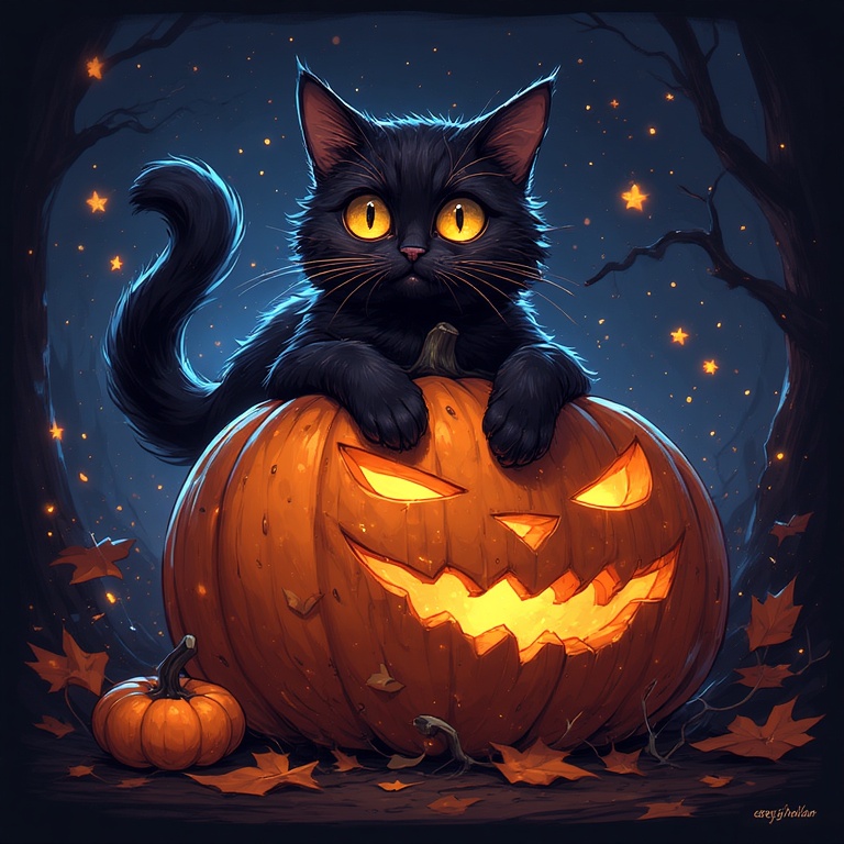 Pumpkin Kitty Delight