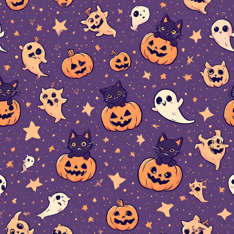 Pumpkin Purrfect Ghost