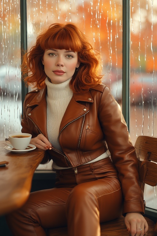 Rainy Café Portrait